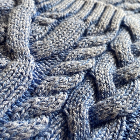 J. Crew Blue Cable Knit Cardigan - Picture 7 of 14